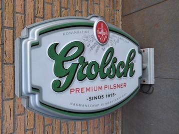 Grolsch Lichtbak, Reclamebord. beschikbaar voor biedingen