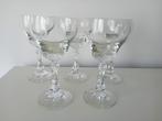 5 Schott Zwiesel kristallen wijnglazen facet geslepenlepen, Verzamelen, Glas en Borrelglaasjes, Ophalen of Verzenden, Zo goed als nieuw