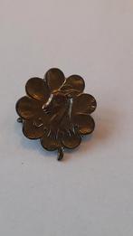 Vintage J.N.W. Speldje met Hert, Sieraden, Tassen en Uiterlijk, Broches, Brons, Gebruikt, Overige kleuren, Minder dan 4 cm