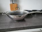 Wokpan met deksel | Villeroy & Boch, Huis en Inrichting, Keuken | Potten en Pannen, Gebruikt, Inductieplaat, Ophalen of Verzenden