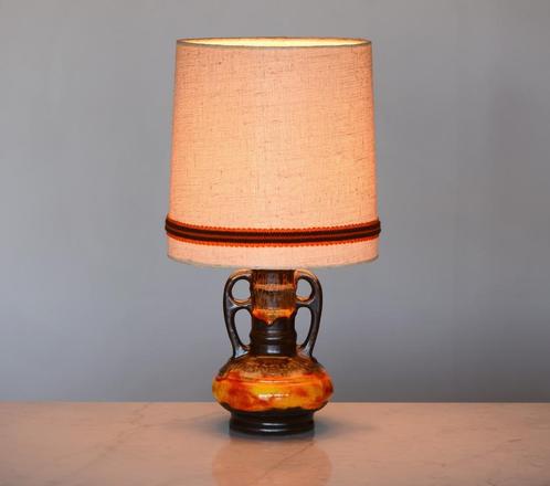 ✅ BESIGHEIMER LEUCHTEN tafellamp FAT LAVA retro ca. 1970, Huis en Inrichting, Lampen | Tafellampen, Zo goed als nieuw, 50 tot 75 cm