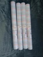 Vlies behang, 4 rollen, Ophalen, Blauw, Streep