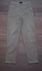 IZGS: Trussardi khaki broek met hoge taille; mt 34/XS/mt 26, Bruin, Ophalen of Verzenden, Zo goed als nieuw, Maat 34 (XS) of kleiner