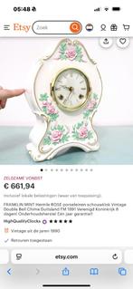 Franklin Mint zeldzame Royal Horticultural Society ROSÉ klok, Ophalen of Verzenden