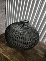 Zwarte hanglamp touw design, Ophalen, Zo goed als nieuw, Metaal, Minder dan 50 cm