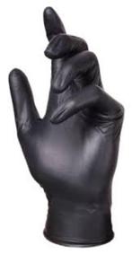 EBONY - Zwarte nitrilhandschoenen - Extra dik=Gaan lang mee, Verzenden, Nieuw
