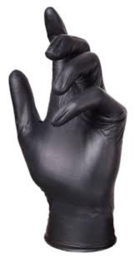 EBONY - Zwarte nitrilhandschoenen - Extra dik=Gaan lang mee, Diversen, Verpleegmiddelen, Nieuw, Verzenden