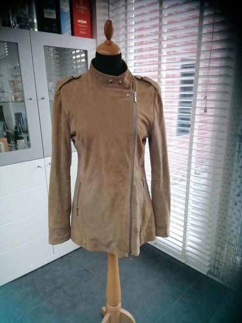 Gave Ibana rouge suede jas soepel leer maat 38 beige, Kleding | Dames, Jassen | Zomer, Zo goed als nieuw, Maat 38/40 (M), Beige