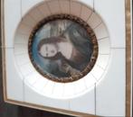 Antiek Miniatuur Mona Lisa Portret - ca. 1890-1910, Antiek en Kunst, Kunst | Schilderijen | Klassiek, Ophalen of Verzenden