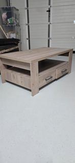 Houten Salontafel met Lades, Huis en Inrichting, Ophalen, Gebruikt, Modern, Minder dan 50 cm