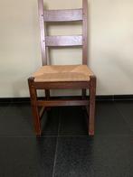 Eikenhouten eetkamerstoelen met biezen zittingen, Antiek en Kunst, Antiek | Meubels | Stoelen en Banken, Ophalen
