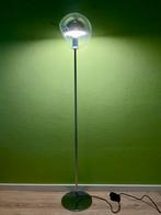 Toplicht Bubble vloerlamp 140 cm nikkel glas kap space age, Huis en Inrichting, Lampen | Vloerlampen, Ophalen, Gebruikt