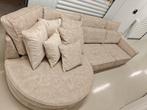Nieuwe loungebank met ronde chaise longue - Past niet!, Huis en Inrichting, Ophalen, Hoekbank, Vierpersoons of meer, 300 cm of meer
