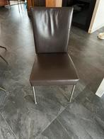 8 eetkamer stoelen Bert Plantagie leer, Ophalen, Gebruikt, Bruin, Leer