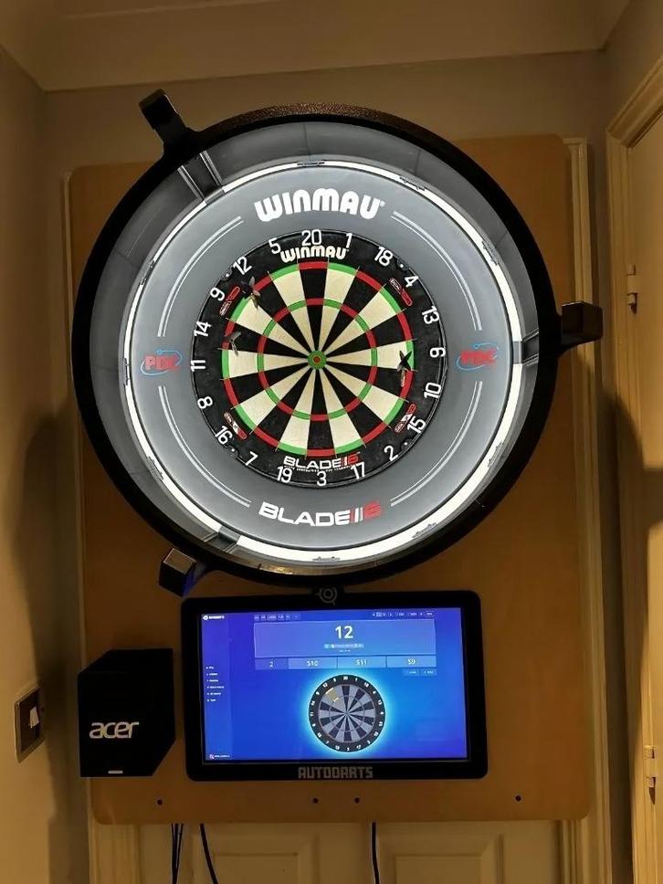 Carbon look Autodarts set, Sport en Fitness, Darts, Nieuw, Dartbord, Ophalen of Verzenden