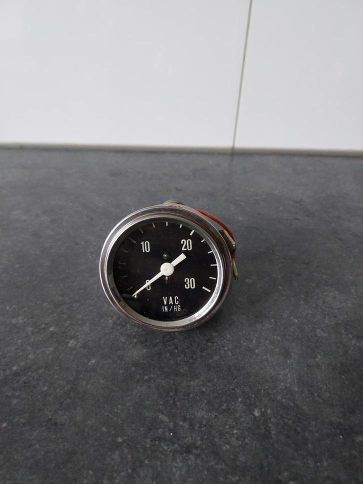 VAC IN/HG Meter Oldtimer, Auto-onderdelen, Dashboard en Schakelaars, Gebruikt, Ophalen of Verzenden