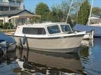 Stalen Kajuitboot  7.80 x 2.80 lichtgrijs wit, Ophalen, Gebruikt, Staal, Benzine