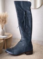 Vintage IGUALADOS boho leren laarzen – maat 40, Ophalen of Verzenden, Zo goed als nieuw, Zwart, Hoge laarzen