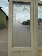 3 delige set geëtste openslaande deuren 220x206cm, Ophalen