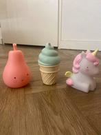 Leuke decoratieve lampjes - peer, ijsje, eenhoorn, Ophalen of Verzenden, Zo goed als nieuw, Lamp