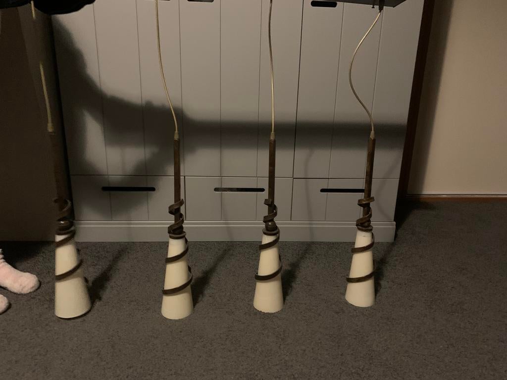 Lampenset, Gebruikt, 50 tot 75 cm, Ophalen of Verzenden, Landelijk