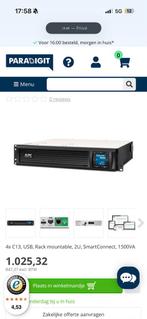APC UPS 1500VA Rack Mount, Computers en Software, Noodvoedingen (UPS), Ophalen of Verzenden, Nieuw