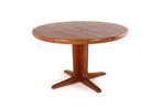 Vintage VV mobler ronde verlengbare eettafel  Deens vintage, -, Ophalen of Verzenden, Vijf personen of meer, -