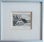 Mini ets gesigneerd Maarten Langbroek 1918-1985, Antiek en Kunst, Ophalen