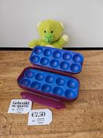 Tupperware paars blauwe eierdoos voor 10 eieren, Ophalen of Verzenden, Gebruikt, Paars, Bak of Kom