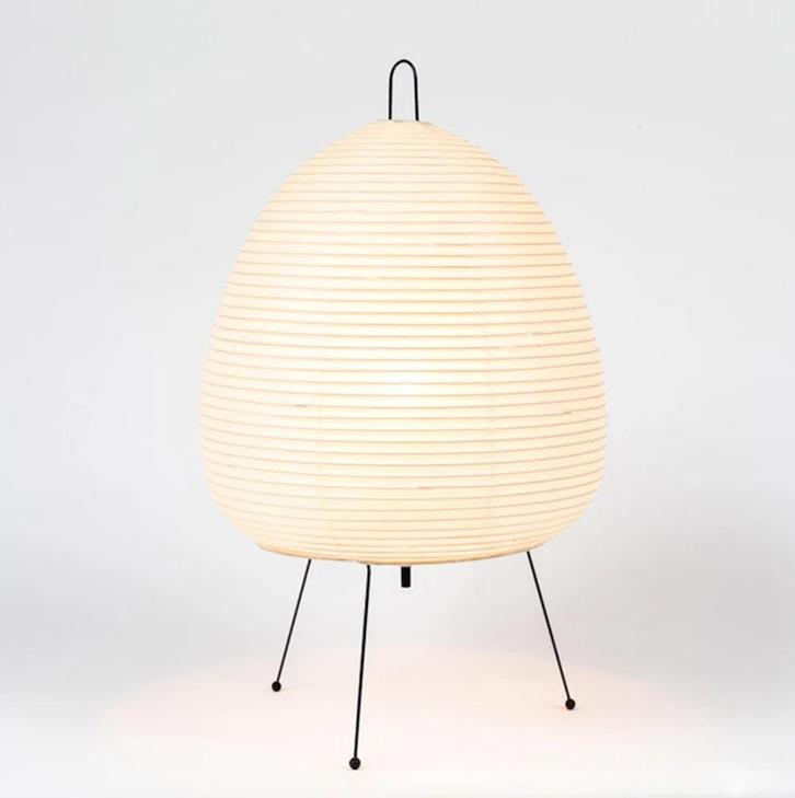 Tafellamp rijstpapier metaal wabi sabi japandi NIEUW LED, Huis en Inrichting, Lampen | Vloerlampen, Nieuw, Minder dan 100 cm, Metaal