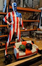 Levensgroot standbeeld stars and stripes USA top decoraties, Ophalen