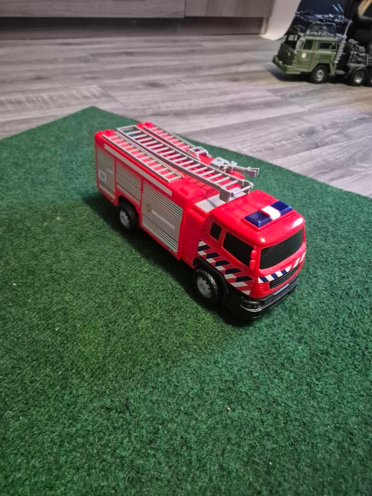 Brandweerauto met Licht en Geluid, Ophalen of Verzenden, Gebruikt