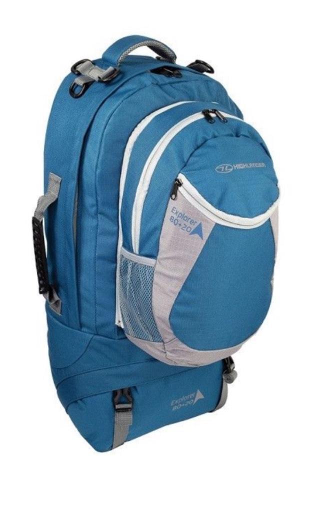 Highlander Explorer 80+20L Rugzak backpack, Sieraden, Tassen en Uiterlijk, Tassen | Rugtassen, Zo goed als nieuw, Overige merken
