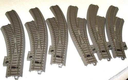 Trix Meegebogen wissels C rails 6 stuks 62671/2 – ongebruikt, Hobby en Vrije tijd, Modeltreinen | H0, Nieuw, Rails, Gelijkstroom