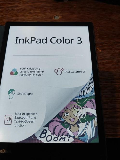 Pocketbook Inkpad color 3, Computers en Software, E-readers, Zo goed als nieuw, 16 GB of meer, Bluetooth, Touchscreen, Audio, Waterbestendig
