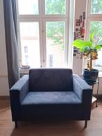 Loveseat 1,5 zitsbank. Merk: Montel kleur: donkerblauw, Ophalen, Gebruikt, 75 tot 100 cm, Tweepersoons