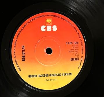 Bob Dylan - George Jackson 7” UK 70s beschikbaar voor biedingen