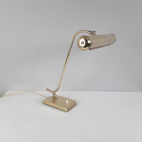 HECA Edam tafellamp | Messing bureaulamp | Leeslamp, Huis en Inrichting, Lampen | Tafellampen, Gebruikt, Minder dan 50 cm, Metaal