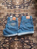 NIEUW! LEVI'S 501 KORTE SPIJKERBROEK MAAT 27..SAMEN 40,00!!!, Ophalen, Nieuw, Blauw, W27 (confectie 34) of kleiner