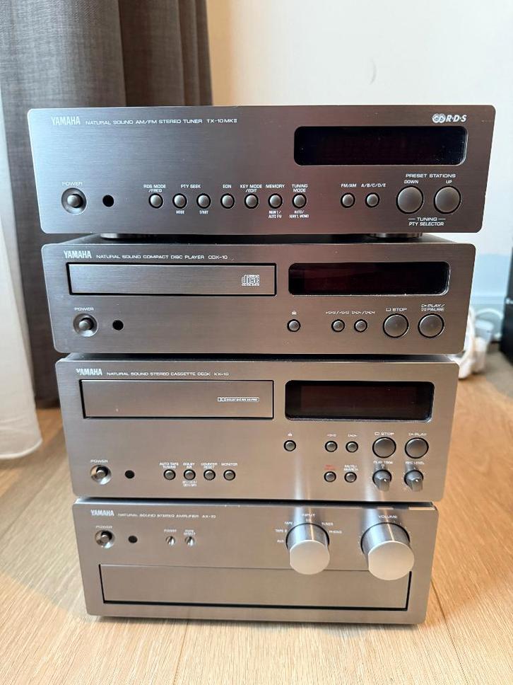 Yamaha Vintage set 1 + luidsprekers etc., Audio, Tv en Foto, Stereo-sets, Gebruikt, Cassettedeck, Cd-speler, Tuner of Radio, Speakers