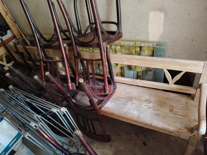 Houten Kerkbank - 245cm - Hillegom, Antiek en Kunst, Antiek | Meubels | Stoelen en Banken, Ophalen