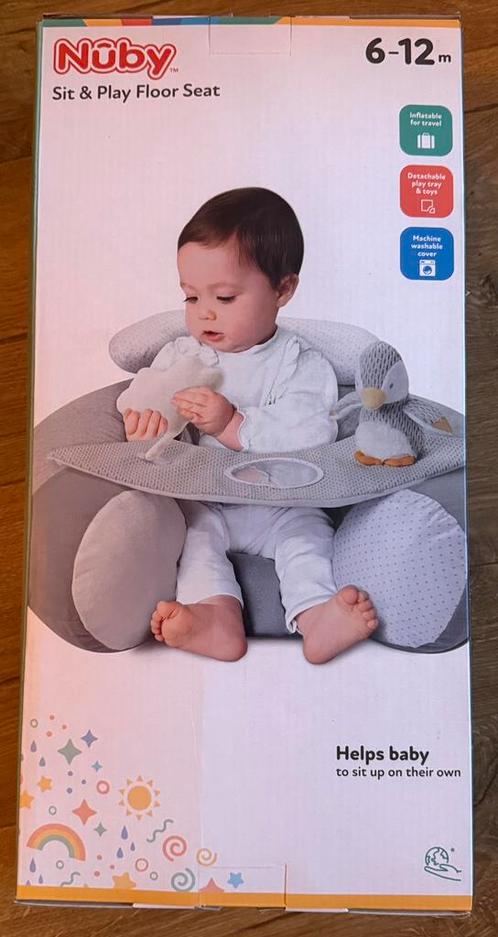 Nûby opblaasbare Sit Up Seat Penguin - Nieuw, Kinderen en Baby's, Kinderstoelen, Zo goed als nieuw, Ophalen of Verzenden