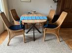 Rotan eetkamerstoelen, Huis en Inrichting, Stoelen, Ophalen, Gebruikt, Overige kleuren, Riet of Rotan