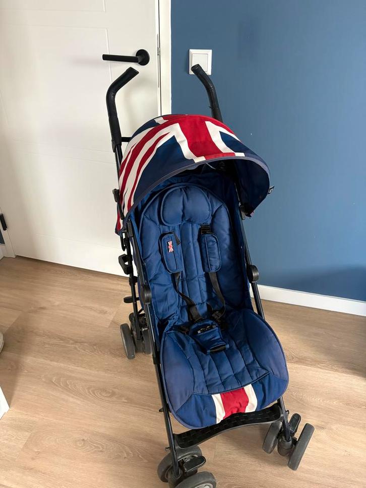 Easywalker x Mini paraplu buggy union jack, Kinderen en Baby's, Buggy's, Gebruikt, Overige merken, Verstelbare rugleuning, Zonnekap