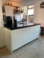Waanzinnig mooie Hoogglans eiland keuken, Ophalen, Wit, Met kookeiland, Dubbelwandige keuken