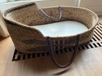 Mozesmand/Reismand Riet incl. Matras verschoonmand babywieg, Ophalen, Gebruikt