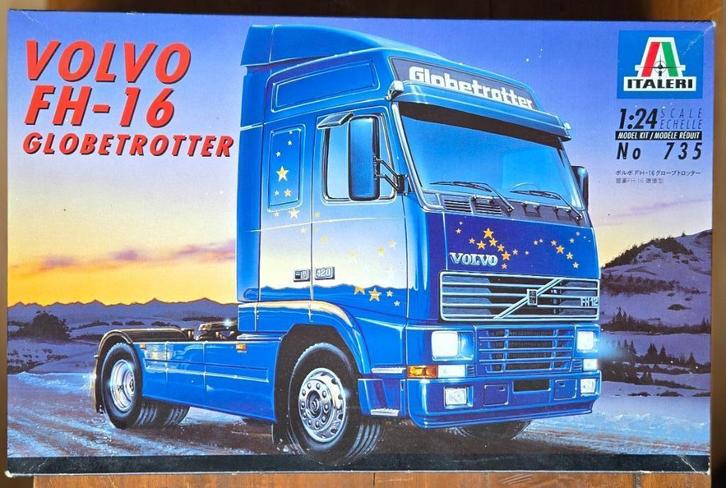 Italeri Volvo FH-16 Globetrotter 1:24 Nummer 735 bouwpakket, Hobby en Vrije tijd, Modelbouw | Auto's en Voertuigen, Nieuw, Truck