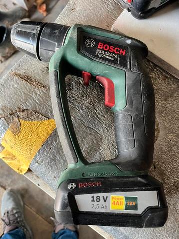 Bosch psr 18 li-2 ergonomic accu schroef/boor machine beschikbaar voor biedingen