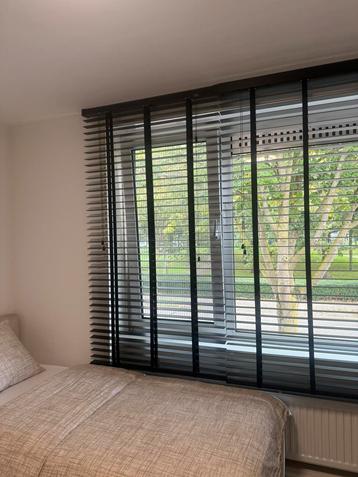 Te koop: 2 Zwarte jaloezieën 160x 180   100x180 beschikbaar voor biedingen
