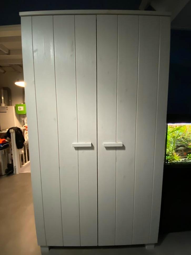 Woood kledingkast Dennis, Huis en Inrichting, Kasten | Kledingkasten, Gebruikt, 200 cm of meer, 100 tot 150 cm, 50 tot 75 cm, Met deur(en)
